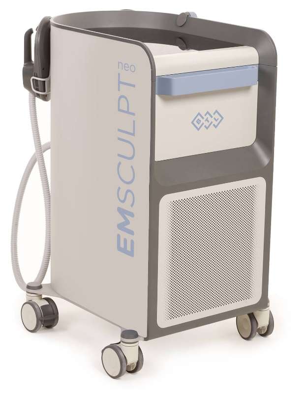 Photo of emsculpt in action on a patient